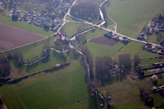 Hoffen im Bundesland Bas-Rhin, Frankreich aus der Luft