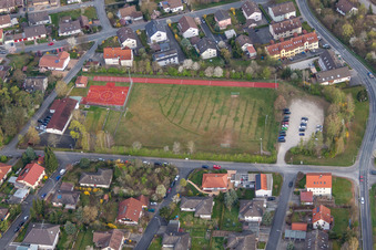 Sportplatz im Ortsteil Herschfeld in Bad Neustadt an der Saale im Bundesland Bayern, Deutschland