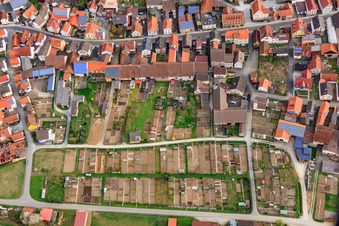 Kleingärten am Seegartenweg in Hollstadt im Bundesland Bayern, Deutschland