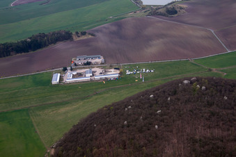 Luftaufnahme von Westhausen, UL-Platz im Bundesland Thüringen, Deutschland