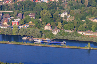 Alter Hafen in Germersheim im Bundesland Rheinland-Pfalz, Deutschland