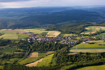 Jakobsberg von Süden in Beverungen im Bundesland Nordrhein-Westfalen, Deutschland
