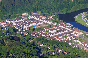 Historische Altstadt mit Friedrichstraße, Hafenpl. und Karlshafen in Bad Karlshafen im Bundesland Hessen, Deutschland
