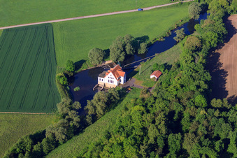Wasser-Kraftwerk Wülmersen 55 in der Diemel im Ortsteil Deisel in Trendelburg im Bundesland Hessen, Deutschland