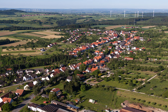 Dorfansicht im Ortsteil Langenthal in Trendelburg im Bundesland Hessen, Deutschland