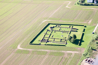 Grundmauern des ehemaligen Klosters Corvey in Höxter im Bundesland Nordrhein-Westfalen, Deutschland