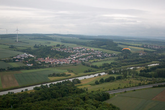Luftaufnahme von Gädheim im Bundesland Bayern, Deutschland