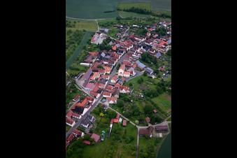 Luftaufnahme von Ortsteil Weyersfeld in Karsbach im Bundesland Bayern, Deutschland