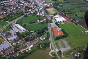 Tennisplatz Sportanlage TuS 1907 in Bergrheinfeld im Bundesland Bayern, Deutschland