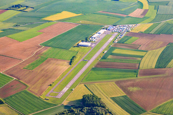 Luftaufnahme von Flugplatz Walldürn im Bundesland Baden-Württemberg, Deutschland