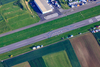 Flugplatz Walldürn im Bundesland Baden-Württemberg, Deutschland von oben