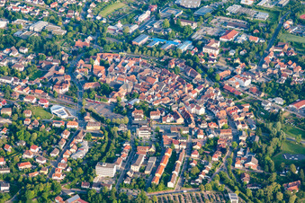 Siedlungsgebiet in Buchen im Bundesland Baden-Württemberg, Deutschland