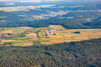 Luftbild von Flugplatz Mosbach Lohrbach EDGM von Norden im Bundesland Baden-Württemberg, Deutschland