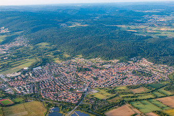 Nußloch von Südwesten im Bundesland Baden-Württemberg, Deutschland
