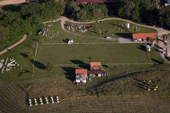 Luftbild von Haras de la Née in Neewiller-près-Lauterbourg im Bundesland Bas-Rhin, Frankreich