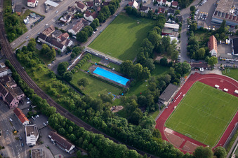 Sportplatz- Fussballplatz VfL Center Herrenberg in Herrenberg im Bundesland Baden-Württemberg, Deutschland