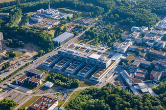Klinikgelände des Krankenhauses Universitätsklinikum Ulm in Ulm im Ortsteil Eselsberg im Bundesland Baden-Württemberg, Deutschland