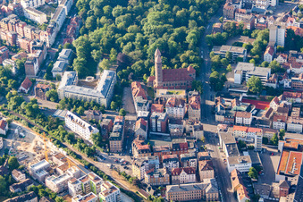 Pauluskirche im Ortsteil Mitte in Ulm im Bundesland Baden-Württemberg, Deutschland