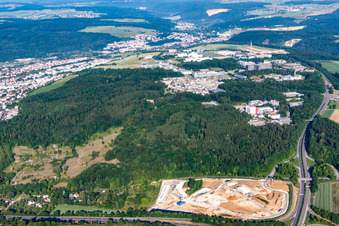 Uni-Campus von Osten im Ortsteil Eselsberg in Ulm im Bundesland Baden-Württemberg, Deutschland