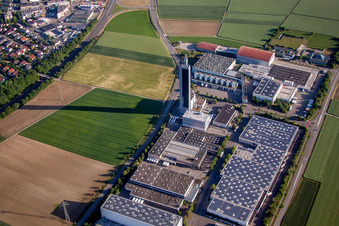 Industrie- und Gewerbegebiet Franzenhäuser Weg in Ulm im Ortsteil Jungingen im Bundesland Baden-Württemberg, Deutschland