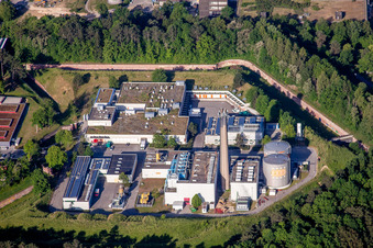Campus- Universitäts- Bereich am Fort Oberer Eselsberg Hauptwerk (Werk XXXVI) in Ulm im Bundesland Baden-Württemberg, Deutschland