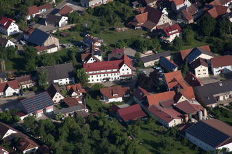 Luftbild von Ortsteil Bühlenhausen in Berghülen im Bundesland Baden-Württemberg, Deutschland