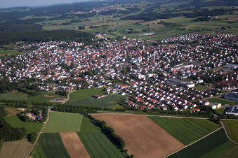 Luftbild von Laichingen im Bundesland Baden-Württemberg, Deutschland