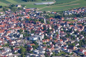 Luftaufnahme von Laichingen im Bundesland Baden-Württemberg, Deutschland