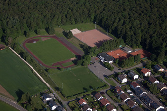 Sportplatz Waldstadion Laichingen im Bundesland Baden-Württemberg, Deutschland
