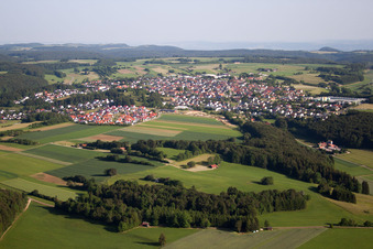 Ortsteil Feldstetten in Laichingen im Bundesland Baden-Württemberg, Deutschland