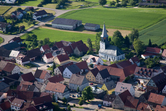 St. Gallus im Ortsteil Feldstetten in Laichingen im Bundesland Baden-Württemberg, Deutschland