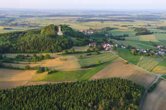Bussen, der höchste Berg Schwabens und Wallfahrtsort im Ortsteil Offingen in Uttenweiler im Bundesland Baden-Württemberg, Deutschland