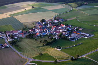 Dietelhofen von Süden in Unlingen im Bundesland Baden-Württemberg, Deutschland
