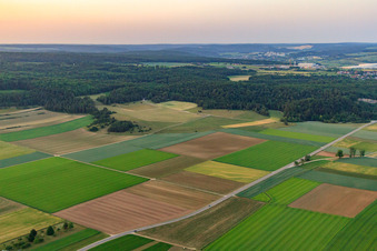 Luftaufnahme von Flugplatz Schlechtenfeld in Ehingen im Bundesland Baden-Württemberg, Deutschland