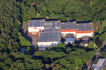 Drohnenbild von Möbel GILB in Herxheim bei Landau im Bundesland Rheinland-Pfalz, Deutschland