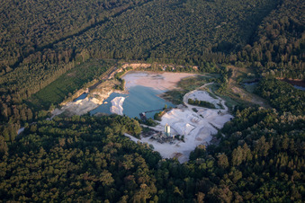 Luftaufnahme von Kesseldorf im Bundesland Bas-Rhin, Frankreich
