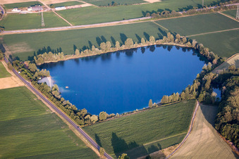 Offendorf im Bundesland Bas-Rhin, Frankreich von einer Drohne aus