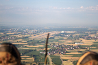 Schutterzell, Flugplatz Lahr im Ortsteil Schuttern in Friesenheim im Bundesland Baden-Württemberg, Deutschland
