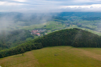 Ortsteil Sieblos in Poppenhausen im Bundesland Hessen, Deutschland von oben