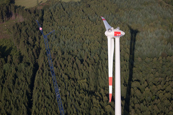 Reichlos, neuer Windpark in Freiensteinau im Bundesland Hessen, Deutschland