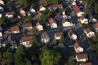 Drohnenaufname von Ortsteil Dannstadt in Dannstadt-Schauernheim im Bundesland Rheinland-Pfalz, Deutschland