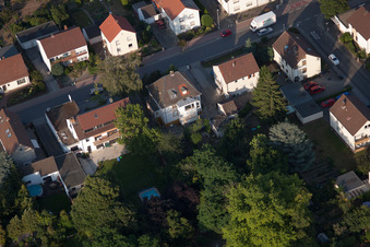 Ortsteil Dannstadt in Dannstadt-Schauernheim im Bundesland Rheinland-Pfalz, Deutschland von der Drohne aus gesehen