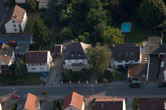 Drohnenaufname von Ortsteil Dannstadt in Dannstadt-Schauernheim im Bundesland Rheinland-Pfalz, Deutschland