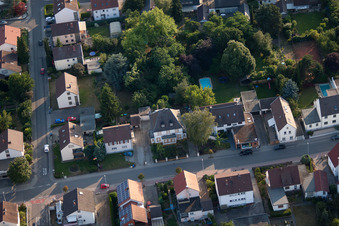 Ortsteil Dannstadt in Dannstadt-Schauernheim im Bundesland Rheinland-Pfalz, Deutschland von einer Drohne aus