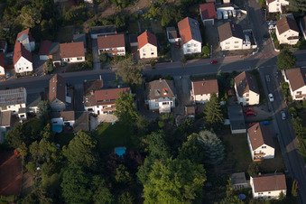 Ortsteil Dannstadt in Dannstadt-Schauernheim im Bundesland Rheinland-Pfalz, Deutschland von oben