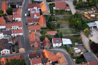 Ortsteil Bobenheim in Bobenheim-Roxheim im Bundesland Rheinland-Pfalz, Deutschland von oben
