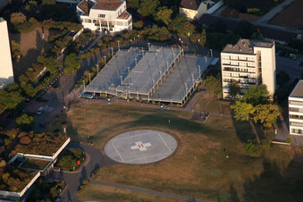 Ortsteil Oggersheim in Ludwigshafen am Rhein im Bundesland Rheinland-Pfalz, Deutschland von oben