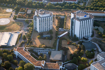 Ortsteil Oggersheim in Ludwigshafen am Rhein im Bundesland Rheinland-Pfalz, Deutschland aus der Luft betrachtet