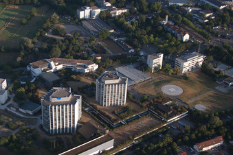 Oggersheim, BG-Klinik in Ludwigshafen am Rhein im Bundesland Rheinland-Pfalz, Deutschland von oben