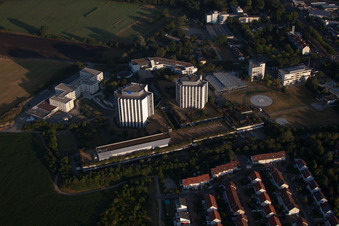Oggersheim, BG-Klinik in Ludwigshafen am Rhein im Bundesland Rheinland-Pfalz, Deutschland aus der Luft